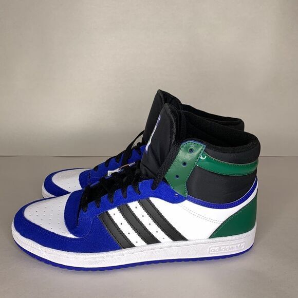ADIDAS Top Ten RB Lucid Blue / Core Black / Dark Green Men\'s‎ Size 11.5 FZ6199